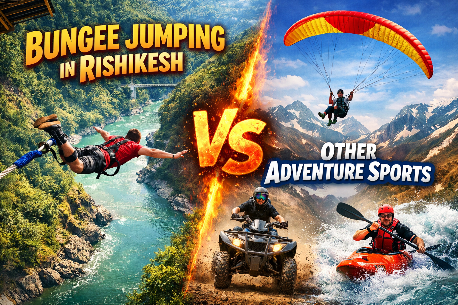 Bungee Jumping in Rishikesh vs Other Adventure Sports: What Makes It Special?