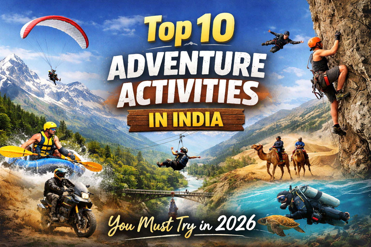 Top 10 Adventure Activities in India You Must Try in 2026