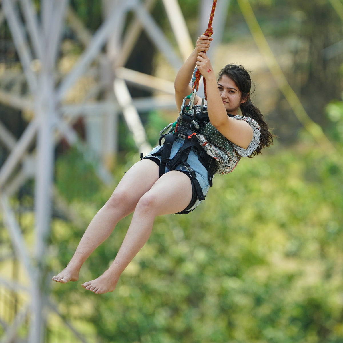 Rope Bungee in Rishikesh | Thrill Factory