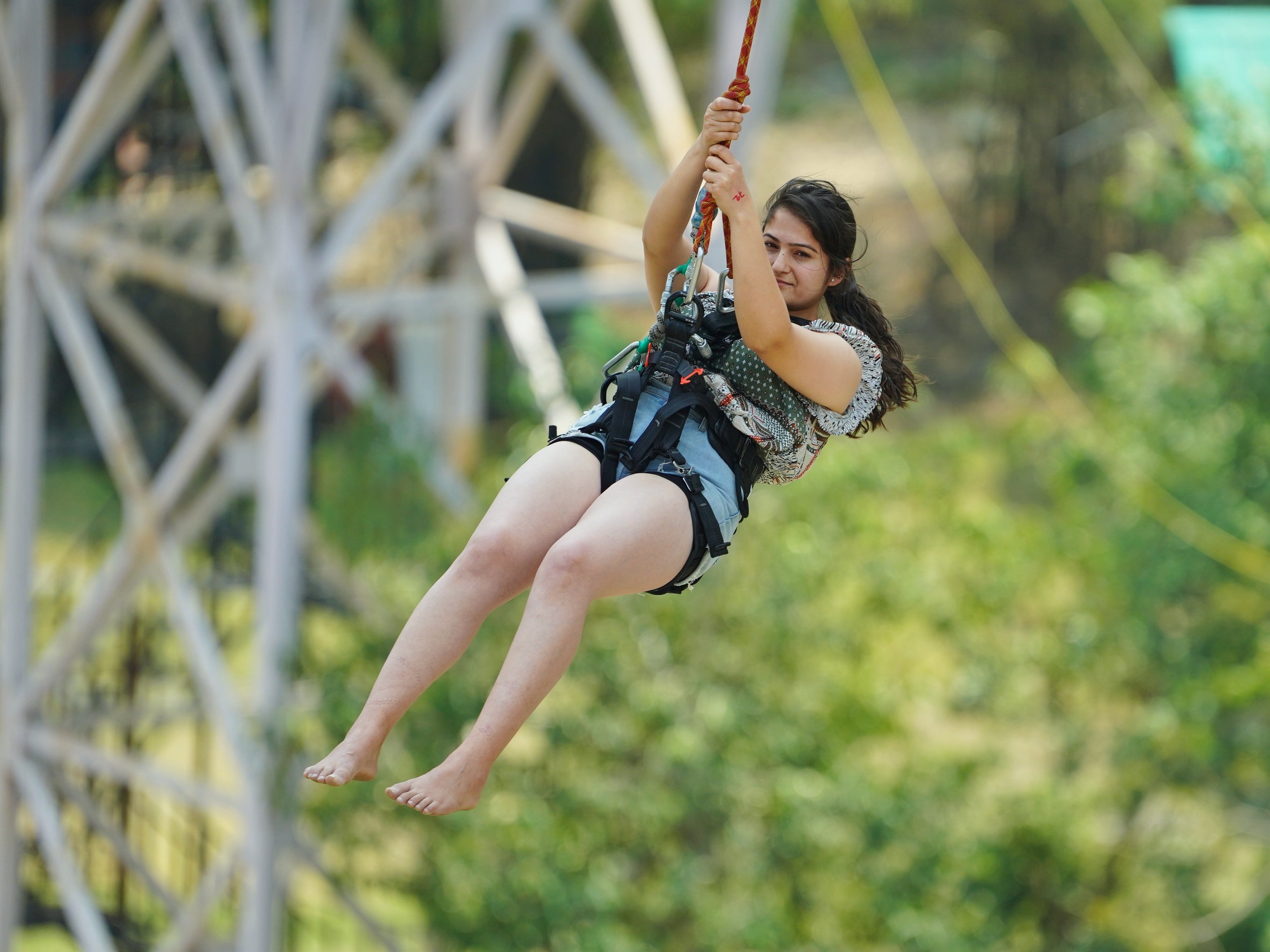 Bounage Rope Rope Bungee in Rishikesh | Thrill Factory