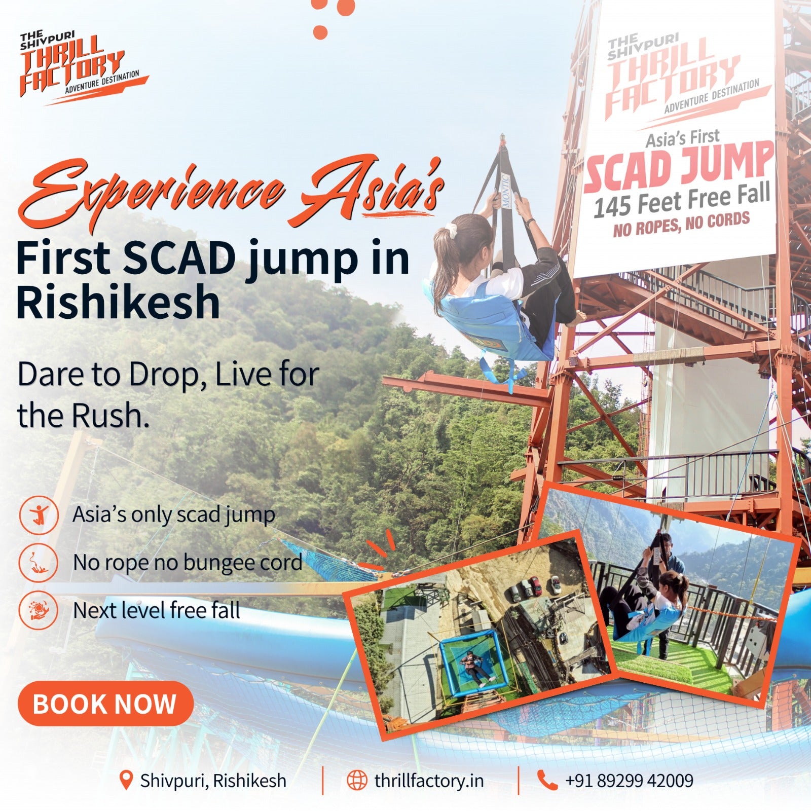 SCAD Jump from Germany! Next-level of bungee jumping-no rope, no bungee cord.